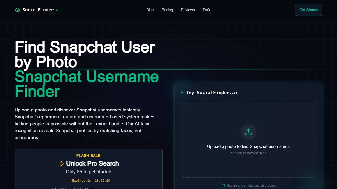 Find Snapchat User by Photo - Reverse Image Search for Snapchat Profiles
